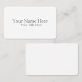 Create Your Own Visitekaartje (Voorkant / Achterkant)