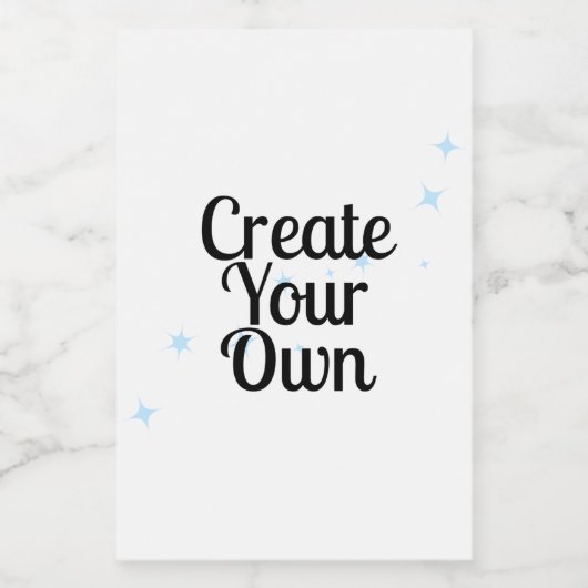 Create Your Own Voedselcontainer Etiket (Enkel label)