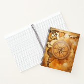 Create Your Own Wanderer Compass Rose Notitieboek (Binnen)