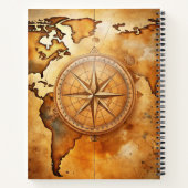 Create Your Own Wanderer Compass Rose Notitieboek (Achterkant)