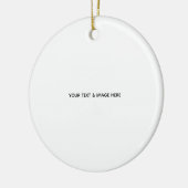 Create Your Own wedding custom Flat Note Card Keramisch Ornament (Links)