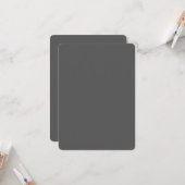 Create Your Own wedding dark gray Kaart (Voorkant / Achterkant in situ)