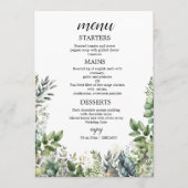 Create Your Own wedding eucalyptus Flat Menu (Voorkant)
