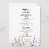 Create Your Own wedding eucalyptus Flat Menu (Voorkant / Achterkant)