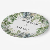 Create Your Own wedding eucalyptus Papieren Bordje (Gekanteld)