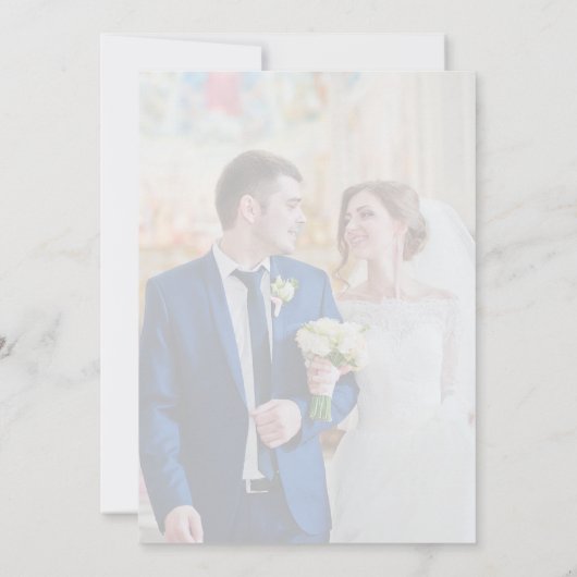 Create Your Own wedding Invitation card Kaart (Achterkant)