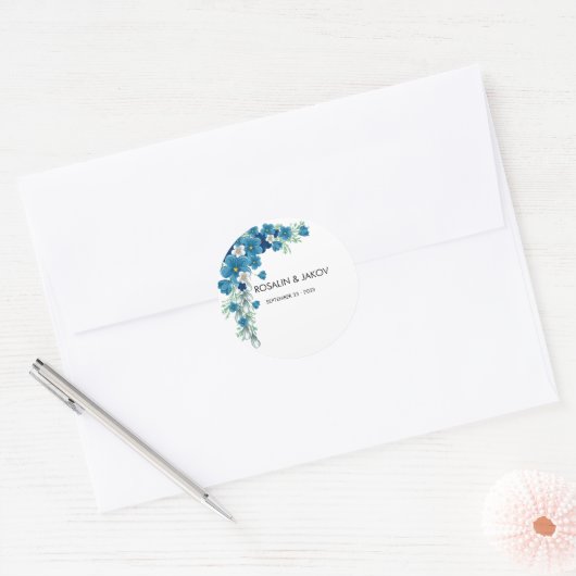 Create Your Own wedding  Ronde Sticker (Envelop)