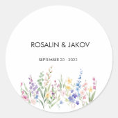 Create Your Own wedding  Ronde Sticker (Voorkant)