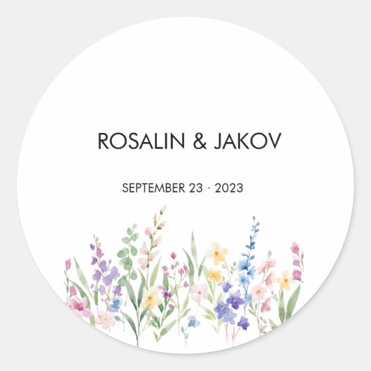 Create Your Own wedding  Ronde Sticker (Voorkant)