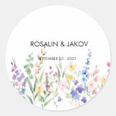 Create Your Own wedding  Ronde Sticker (Voorkant)