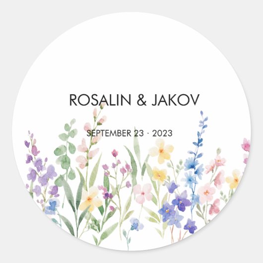Create Your Own wedding  Ronde Sticker (Voorkant)