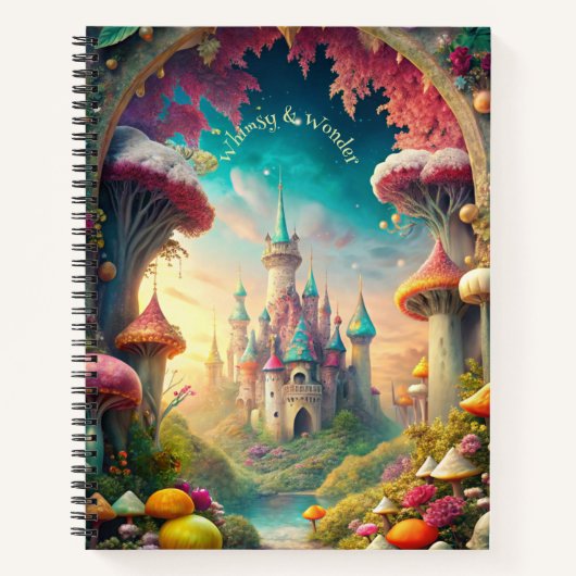 Create Your Own Whimsical Castle Garden Notitieboek (Voorkant)
