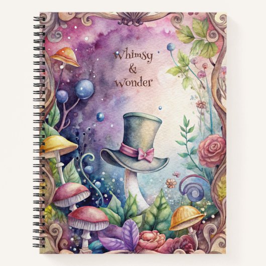 Create Your Own Whimsical Green Top Hat Notitieboek (Voorkant)