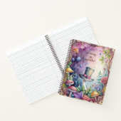 Create Your Own Whimsical Green Top Hat Notitieboek (Binnen)