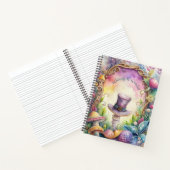 Create Your Own Whimsical Purple Top Hat Notitieboek (Binnen)