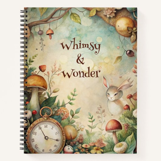 Create Your Own Whimsical Rabbit Garden Notitieboek (Voorkant)
