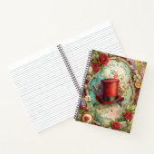 Create Your Own Whimsical Red Top Hat Notitieboek (Binnen)