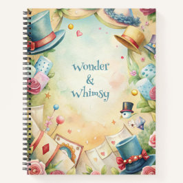 Create Your Own Whimsical Top Hats Yellow & Blue Notitieboek