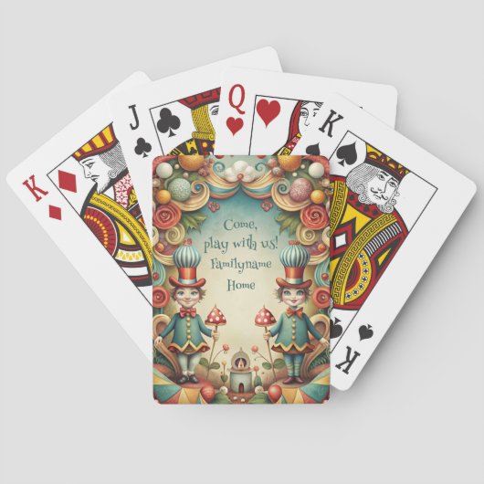 Create Your Own Whimsical Tweedles Pokerkaarten (Achterkant)