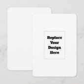 Create Your Own white  Aankondiging (Voorkant / Achterkant)