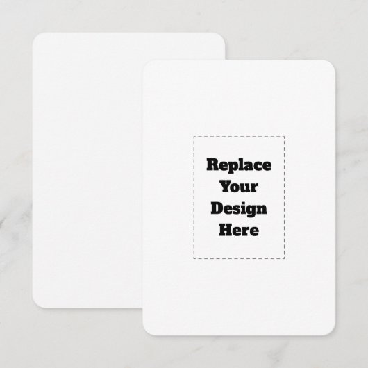 Create Your Own white  Aankondiging (Voorkant / Achterkant)