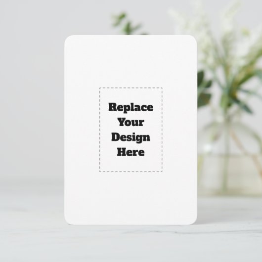 Create Your Own white  Aankondiging (Staand voorkant)