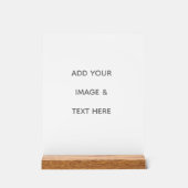 Create Your Own white  Acryl Bord (Voorkant)