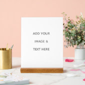 Create Your Own white  Acryl Bord (Huwelijk)