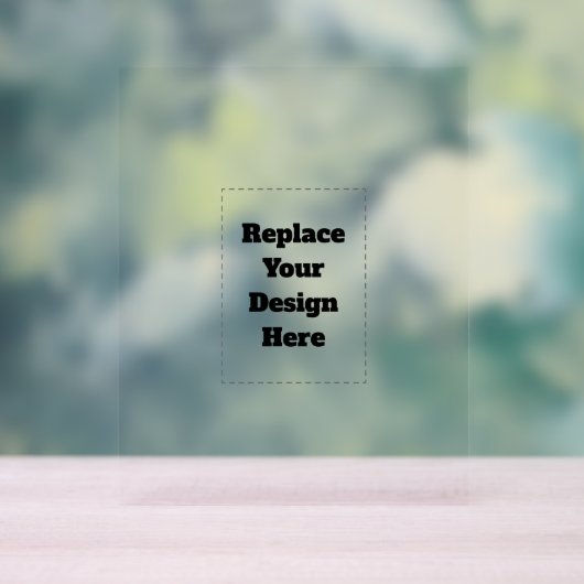 Create Your Own white  Acryl Bord (Neutraal)