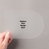 Create Your Own white  Acryl Uitnodigingen (Insitu (Draagbaar))