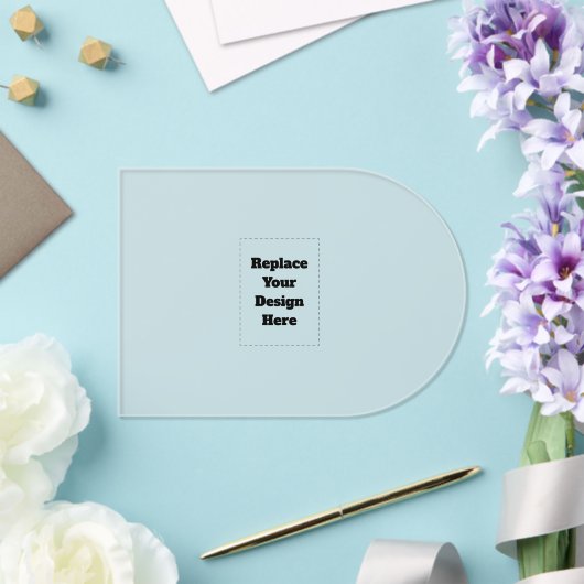 Create Your Own white  Acryl Uitnodigingen (Insitu (Huwelijk))