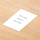 Create Your Own white Acryl Uitnodigingen (Laagn)