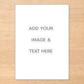 Create Your Own white Acryl Uitnodigingen (Voorkant)