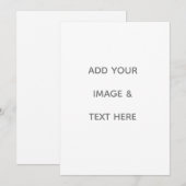 Create Your Own white  Advieskaart (Voorkant / Achterkant)