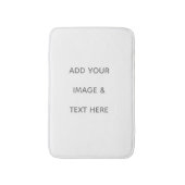 Create Your Own white  Badmat (Voorkant Verticaal)