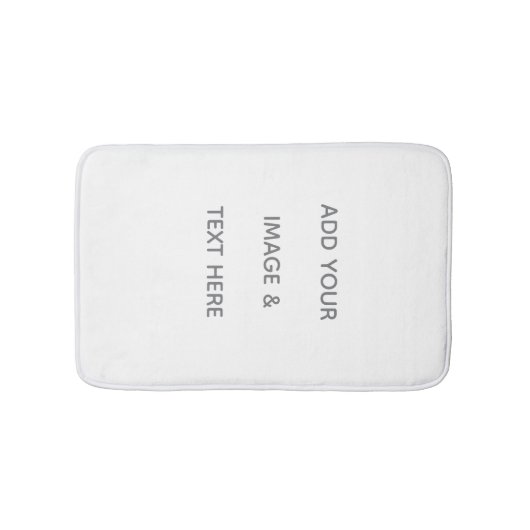 Create Your Own white  Badmat (Voorkant)