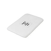 Create Your Own white  Badmat (Gekanteld)