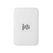 Create Your Own white  Badmat (Voorkant Verticaal)