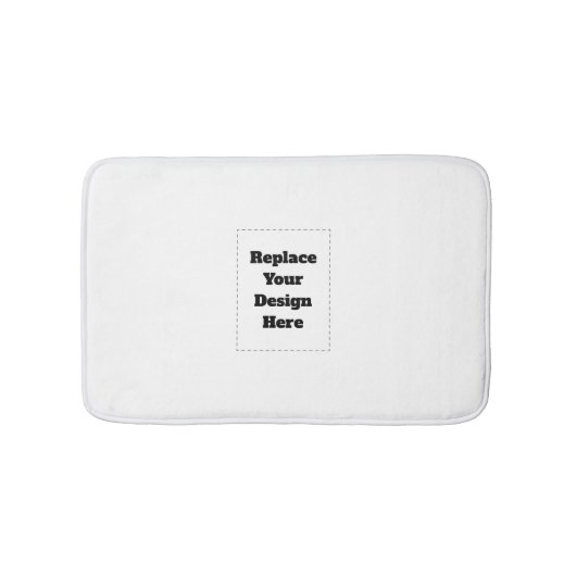 Create Your Own white  Badmat (Voorkant)
