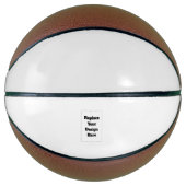 Create Your Own white Basketbal (Voorkant)