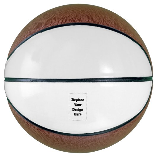 Create Your Own white Basketbal (Voorkant)