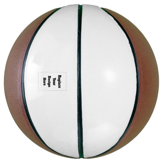 Create Your Own white Basketbal (Verticaal)