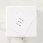 Create Your Own white  Bedankjes Labels (In situ)