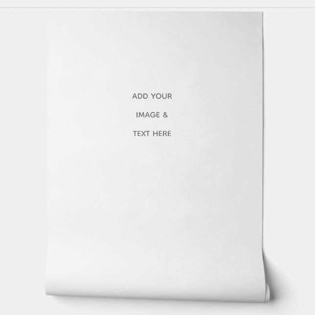 Create Your Own white  Behang (Afrollen)