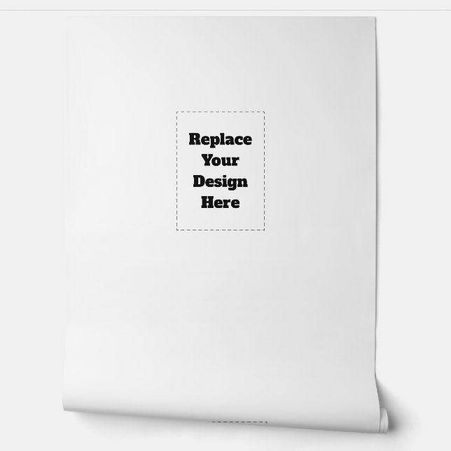 Create Your Own white  Behang (Afrollen)