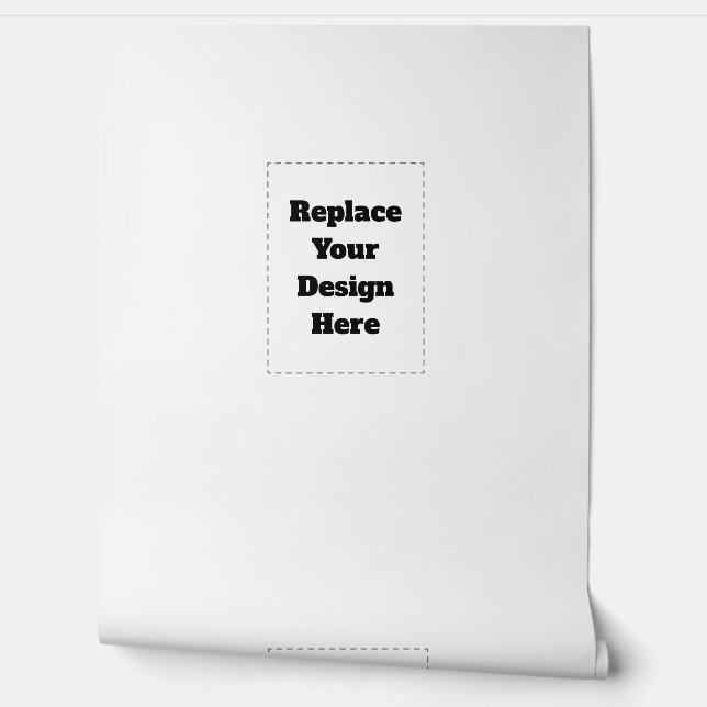 Create Your Own white  Behang (Afrollen)