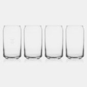 Create Your Own white  Blikvorm Glas (Achterkant)