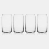 Create Your Own white  Blikvorm Glas (Rechts)