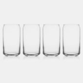 Create Your Own white  Blikvorm Glas (Links)