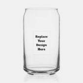 Create Your Own white Blikvorm Glas (Voorkant)